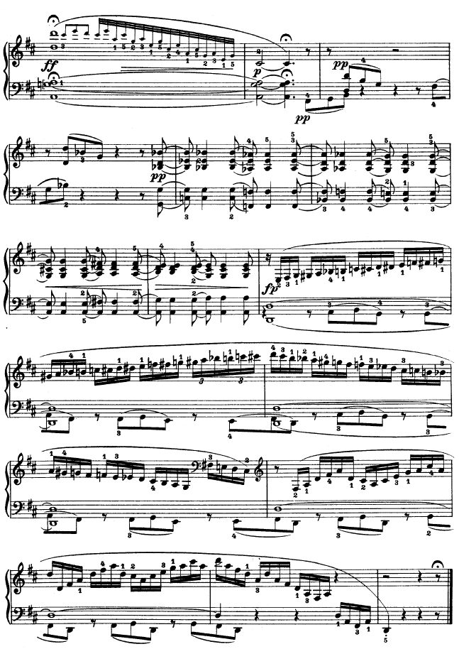 D大调第七钢琴奏鸣曲 - Op. 10 No--3钢琴曲谱（图22）