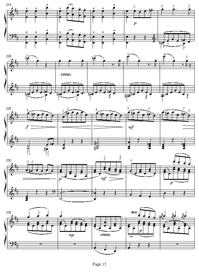 A大调钢琴奏鸣曲K331-寒风钢琴曲谱（图15）