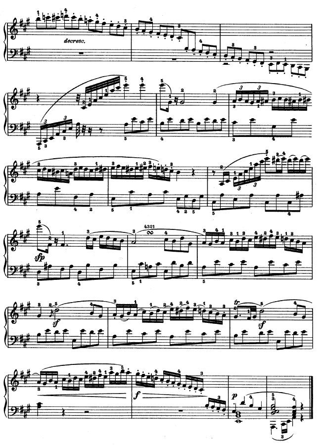 A大调第二钢琴奏鸣曲钢琴曲谱（图23）