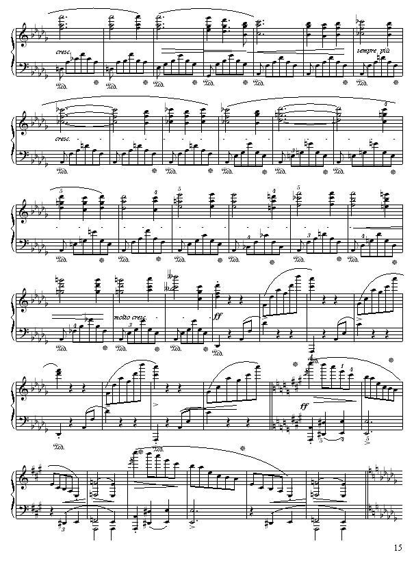谐谑曲-苗波钢琴曲谱（图15）