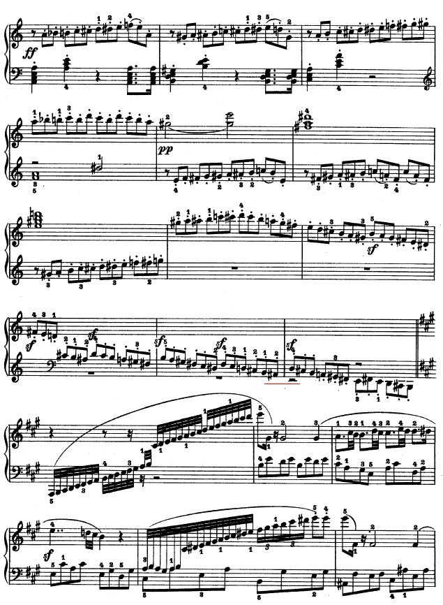 A大调第二钢琴奏鸣曲钢琴曲谱（图19）