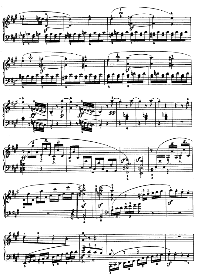 A大调第二钢琴奏鸣曲钢琴曲谱（图8）