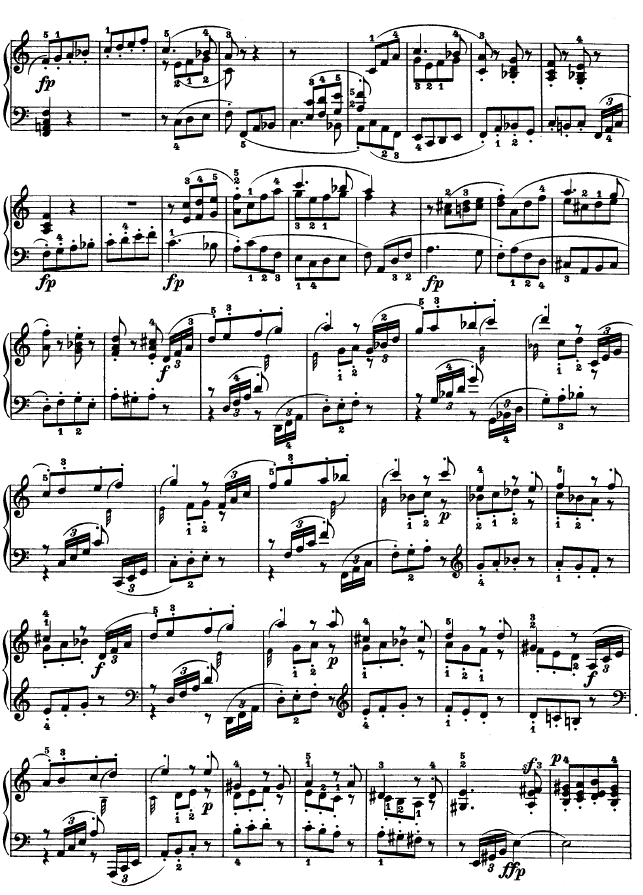 A大调第二钢琴奏鸣曲钢琴曲谱（图5）