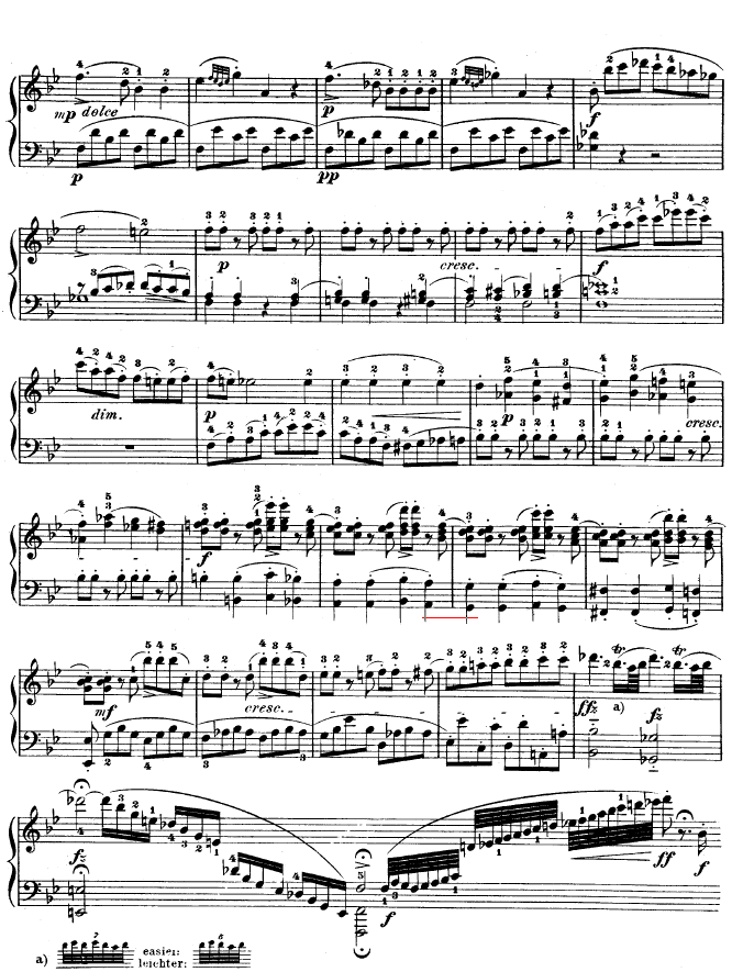 降B大调奏鸣曲 kv333钢琴曲谱（图19）