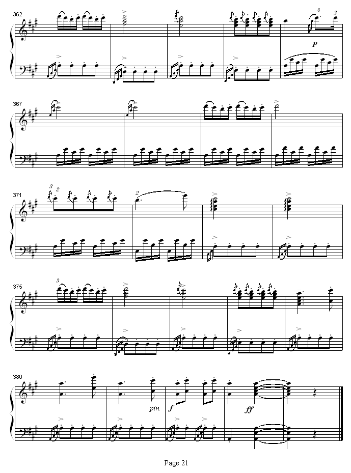 A大调钢琴奏鸣曲K331-寒风钢琴曲谱（图21）