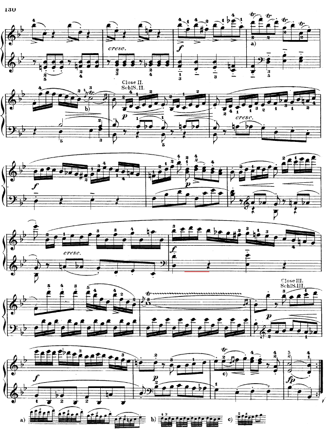 降B大调奏鸣曲 kv333钢琴曲谱（图8）