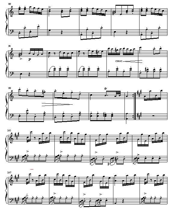 土耳其进行曲-公孙剑钢琴曲谱（图5）