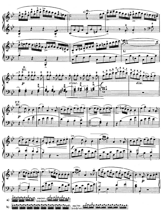 降B大调奏鸣曲 kv333钢琴曲谱（图14）