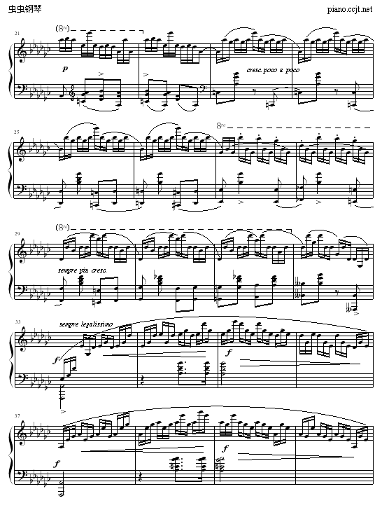 黑键练习曲钢琴曲谱（图2）