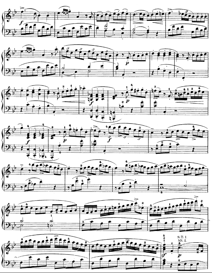 降B大调奏鸣曲 kv333钢琴曲谱（图17）