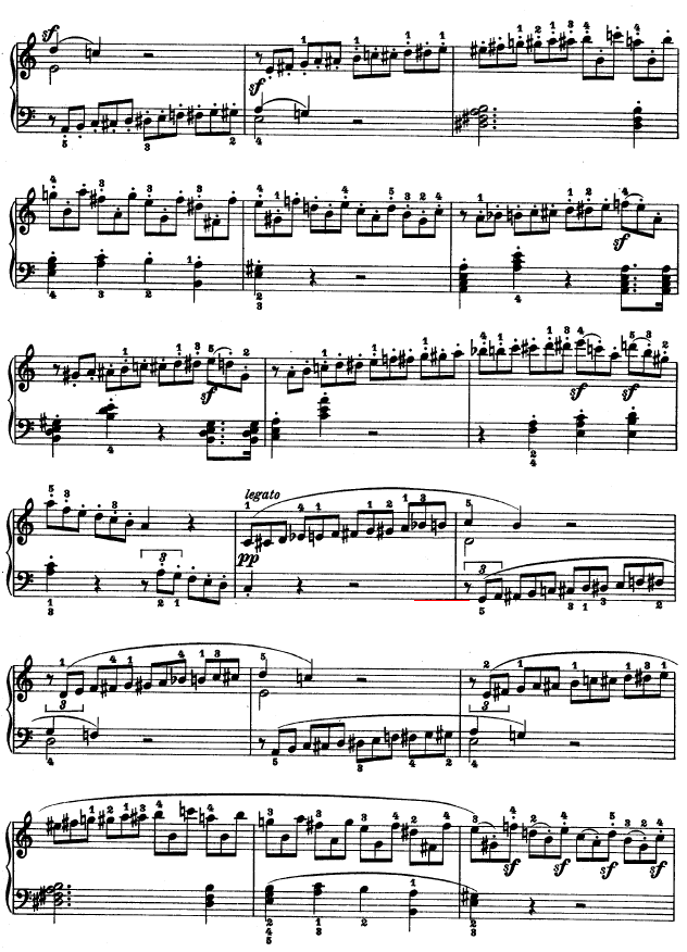 A大调第二钢琴奏鸣曲钢琴曲谱（图18）