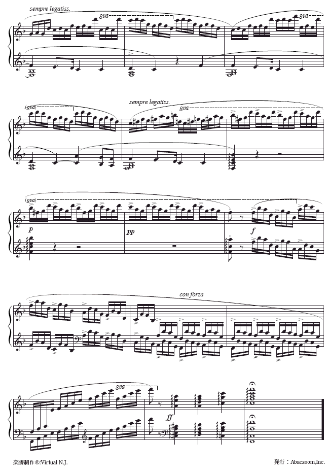 第八练习曲-Etude Op.10-8钢琴曲谱（图7）