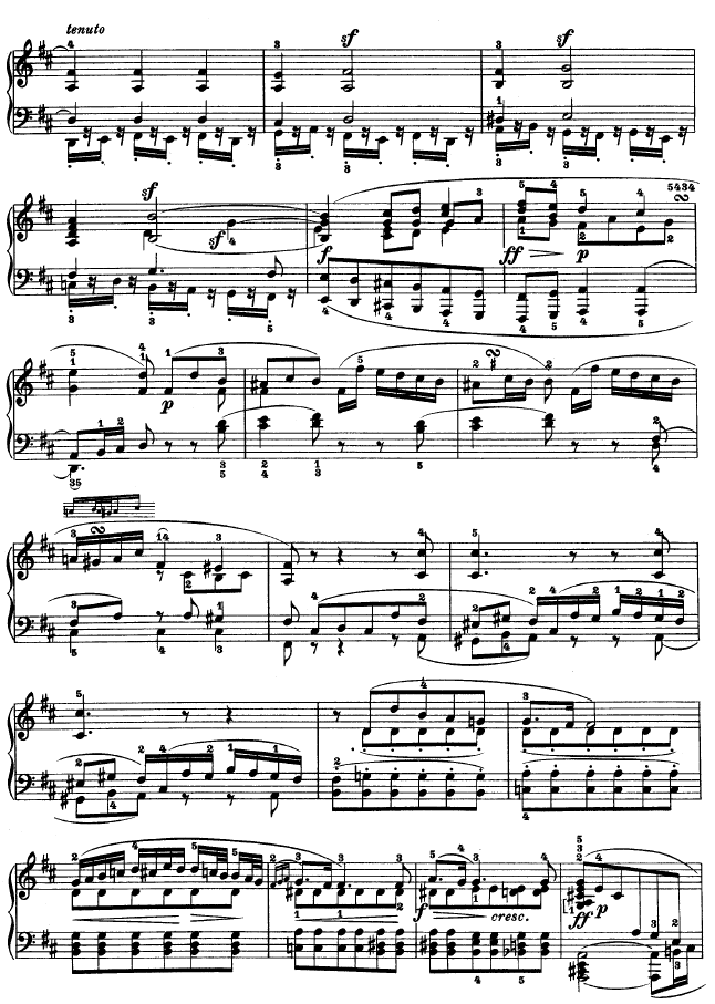 A大调第二钢琴奏鸣曲钢琴曲谱（图10）