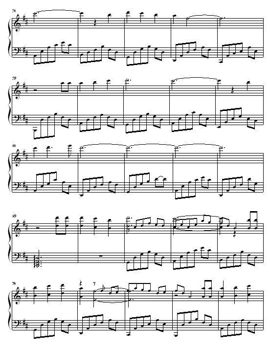 《安妮的歌》钢琴曲谱（图3）