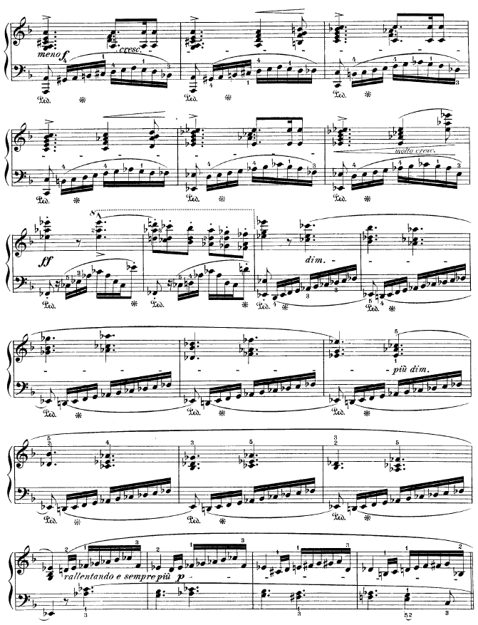 F大调第二叙事曲钢琴曲谱（图3）