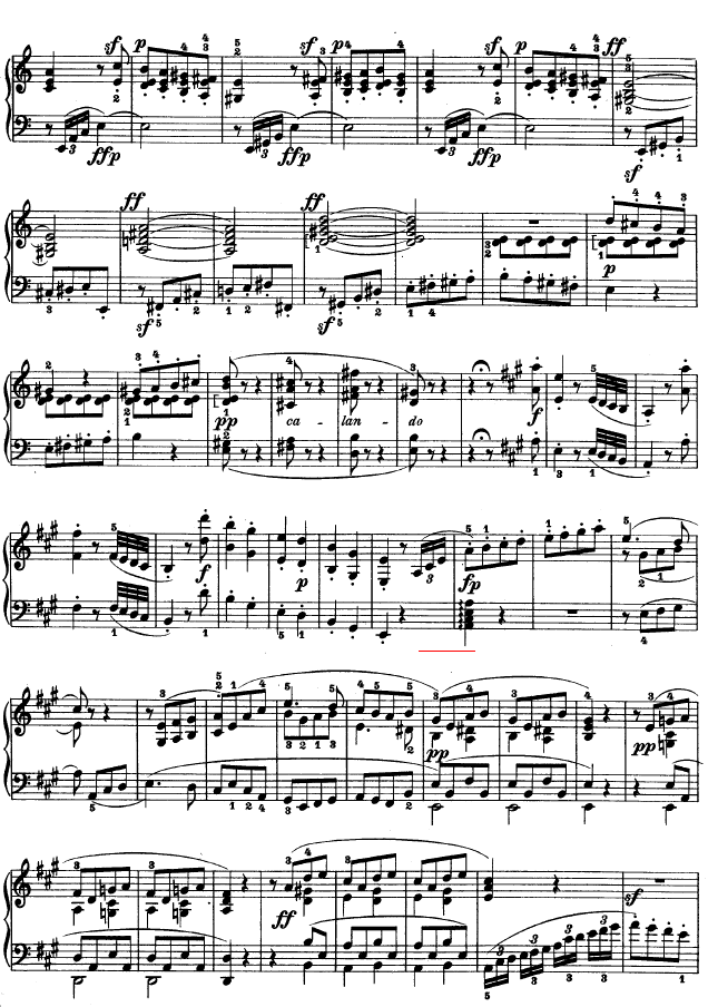 A大调第二钢琴奏鸣曲钢琴曲谱（图6）