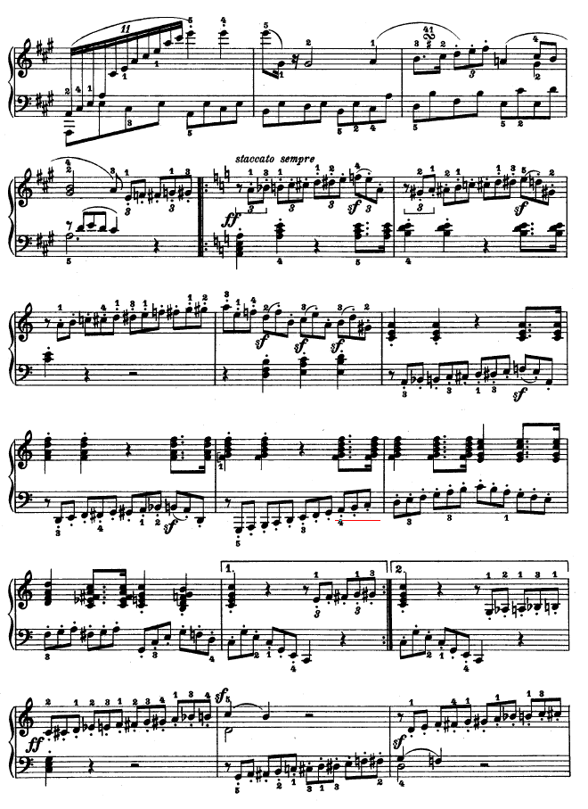 A大调第二钢琴奏鸣曲钢琴曲谱（图17）