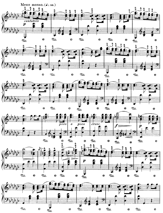 降G大调圆舞曲作品70 NO.1钢琴曲谱（图2）
