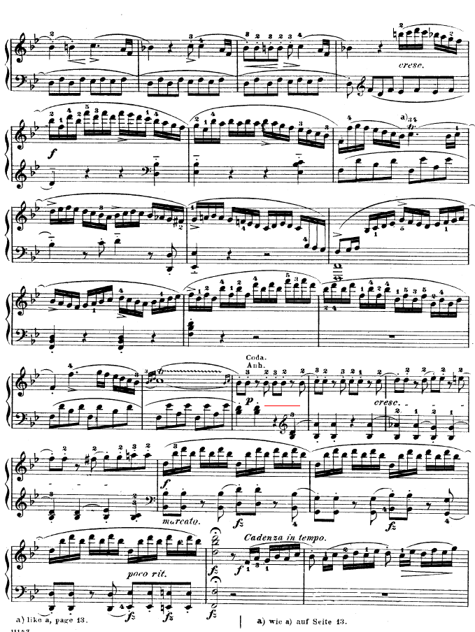 降B大调奏鸣曲 kv333钢琴曲谱（图18）