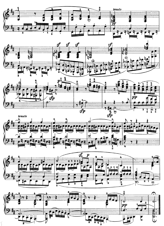 A大调第二钢琴奏鸣曲钢琴曲谱（图12）