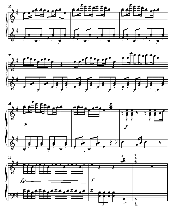 牧民歌唱毛主席钢琴曲谱（图3）