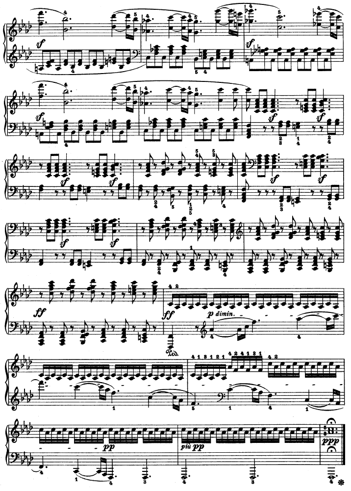 热情奏鸣曲-作品57号(第二十三钢琴奏鸣曲)钢琴曲谱（图15）