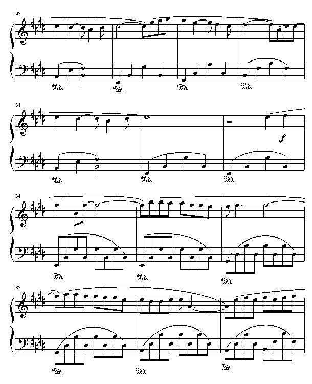 痛苦的心钢琴曲谱（图3）