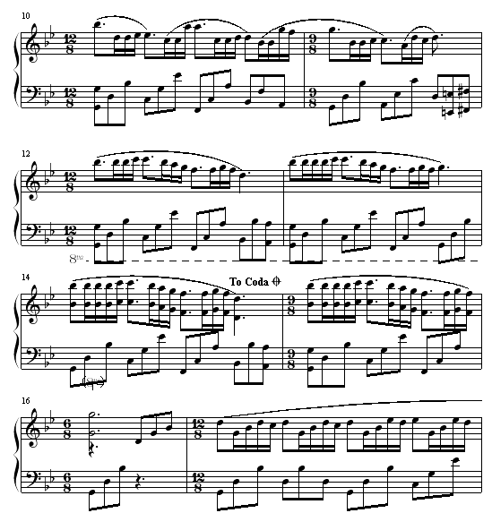 梦中的婚礼-席夙婵云版钢琴曲谱（图2）