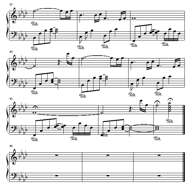 古寺晨光钢琴曲谱（图4）