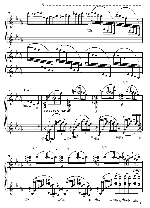 云雀钢琴曲谱（图9）