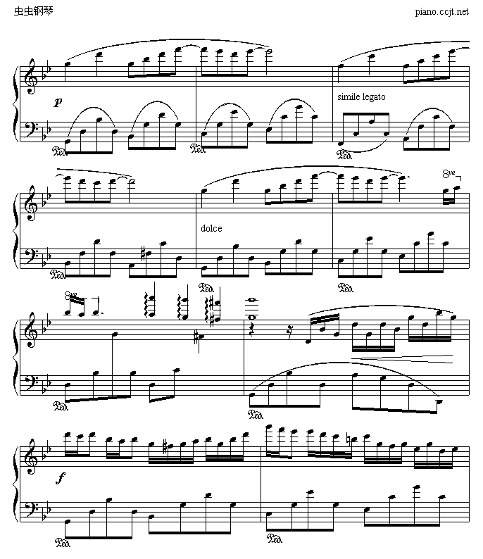 星空的旋律-滴漏钢琴曲谱（图4）