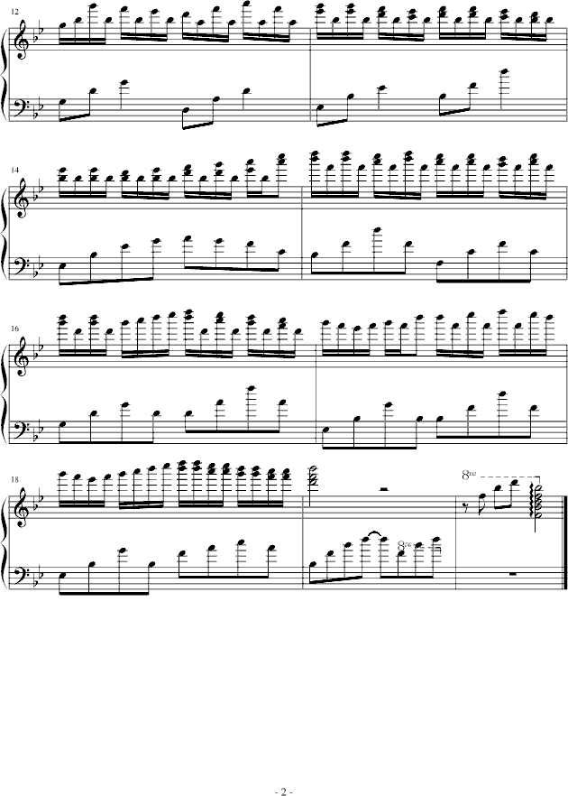 舞步钢琴曲谱（图2）