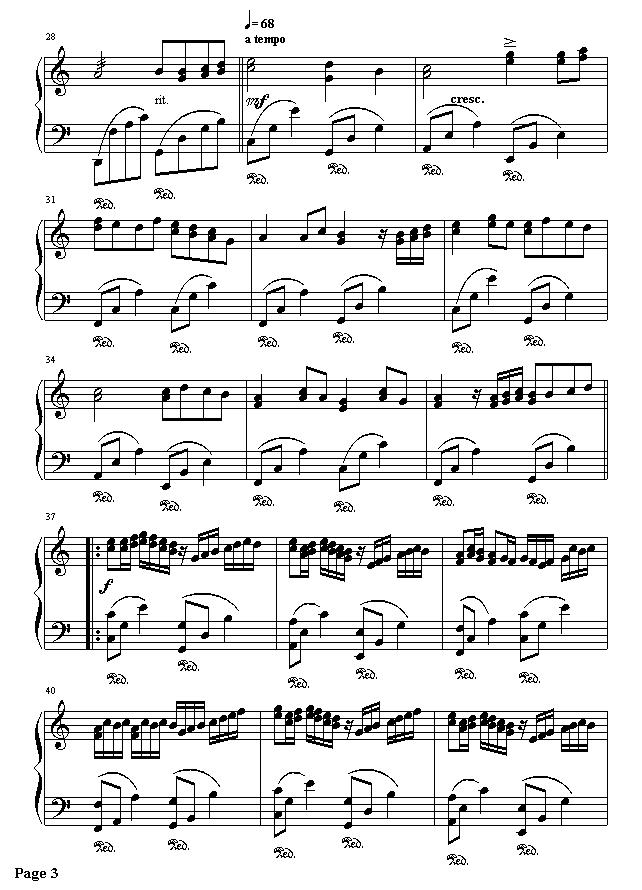 Canon (with piano)钢琴曲谱（图3）
