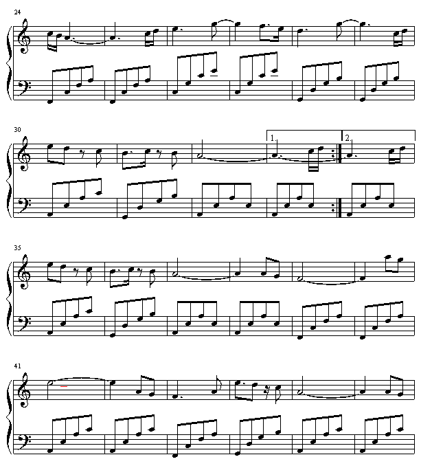 Endless horizont钢琴曲谱（图2）