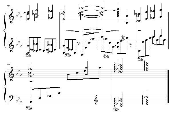 第二钢琴协奏曲第三乐章(部份)钢琴曲谱（图3）