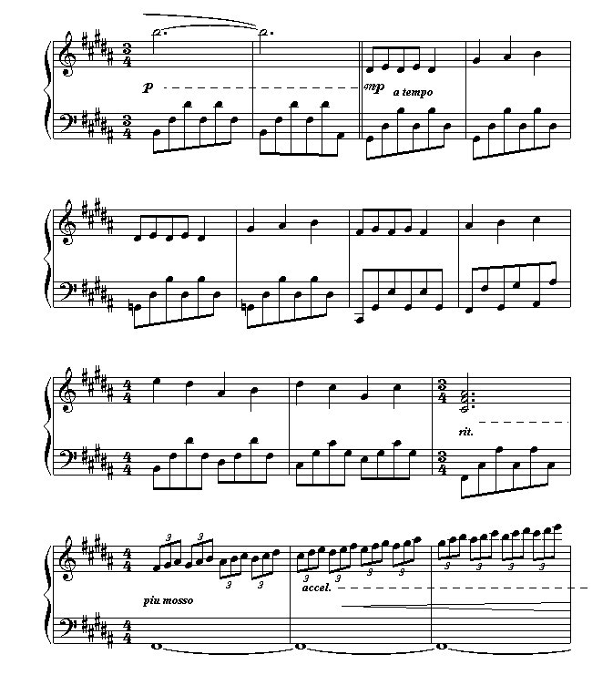 爱的旋律钢琴曲谱（图3）