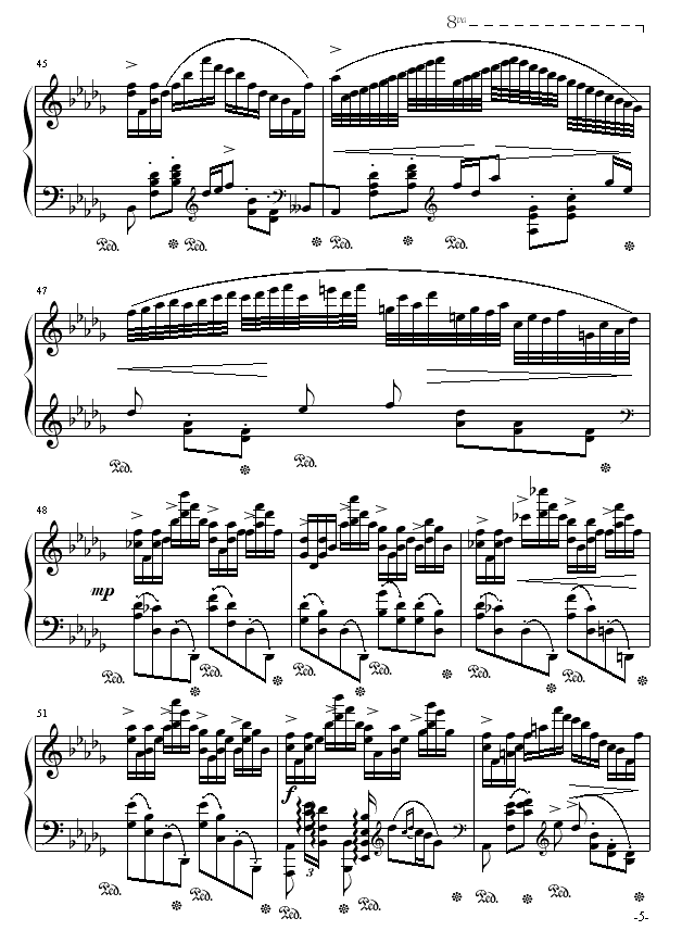 云雀钢琴曲谱（图5）