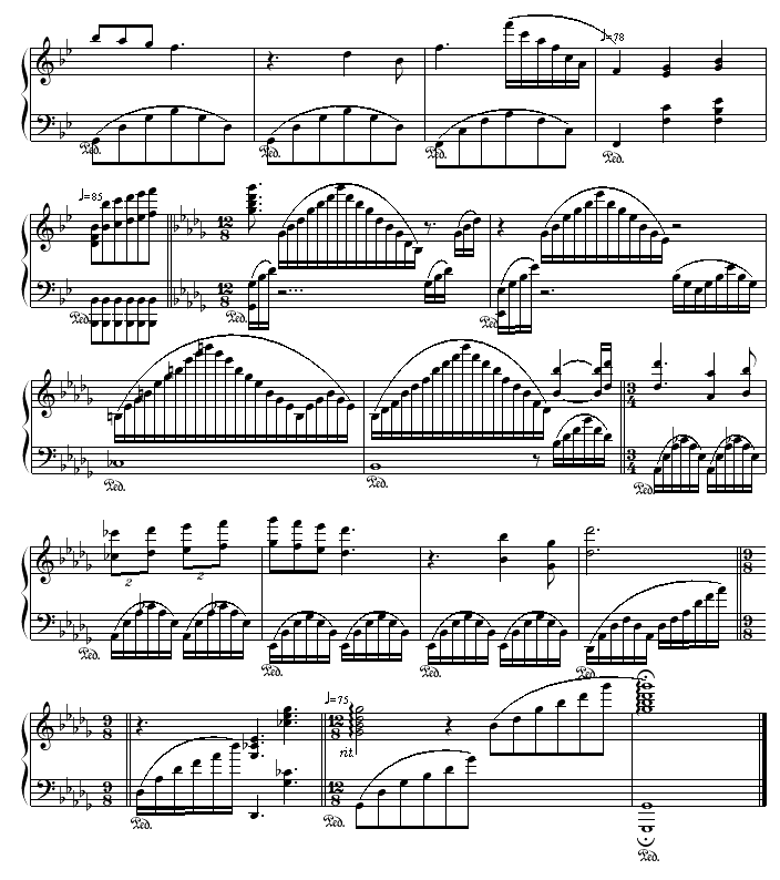 记忆钢琴曲谱（图4）