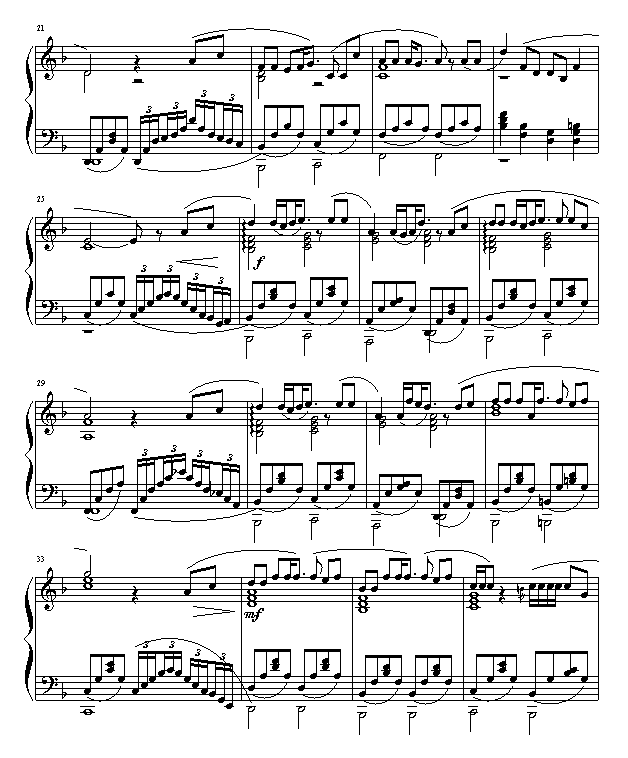 二部创意曲-精确指法版钢琴曲谱（图2）