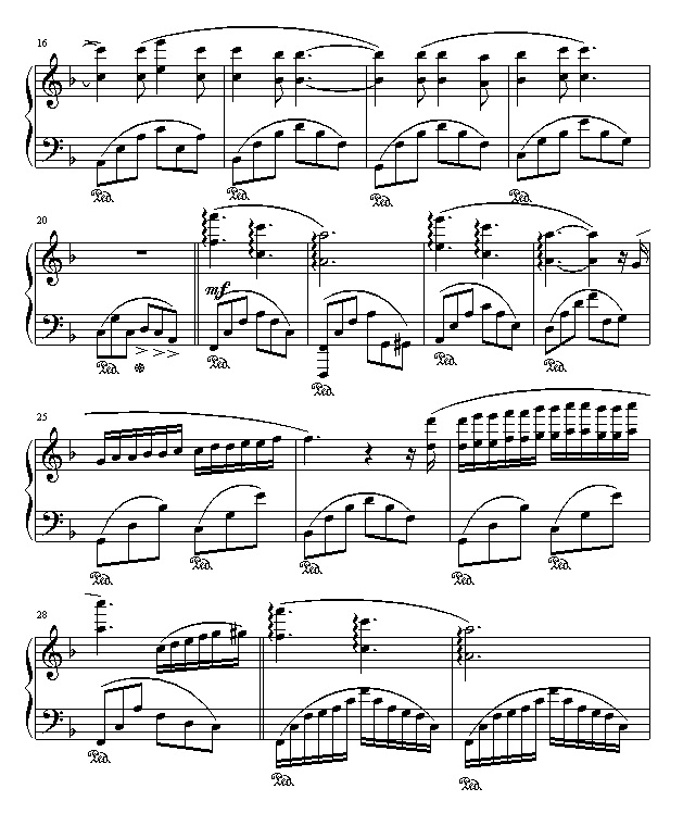眼底的晴空钢琴曲谱（图2）