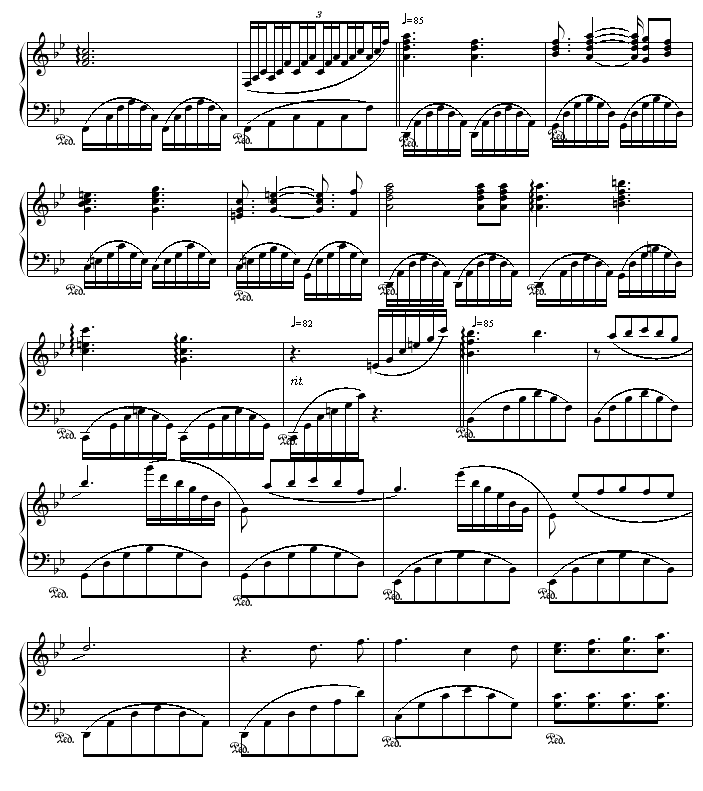 记忆钢琴曲谱（图3）