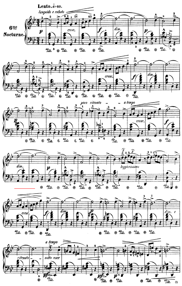 g小调夜曲作品15号 - OP15-NO.3钢琴曲谱（图1）