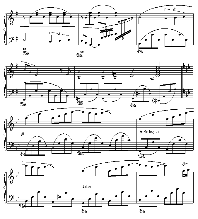 星空的旋律-滴漏钢琴曲谱（图7）