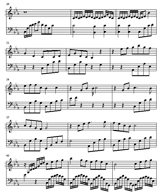 冰月光钢琴曲谱（图3）