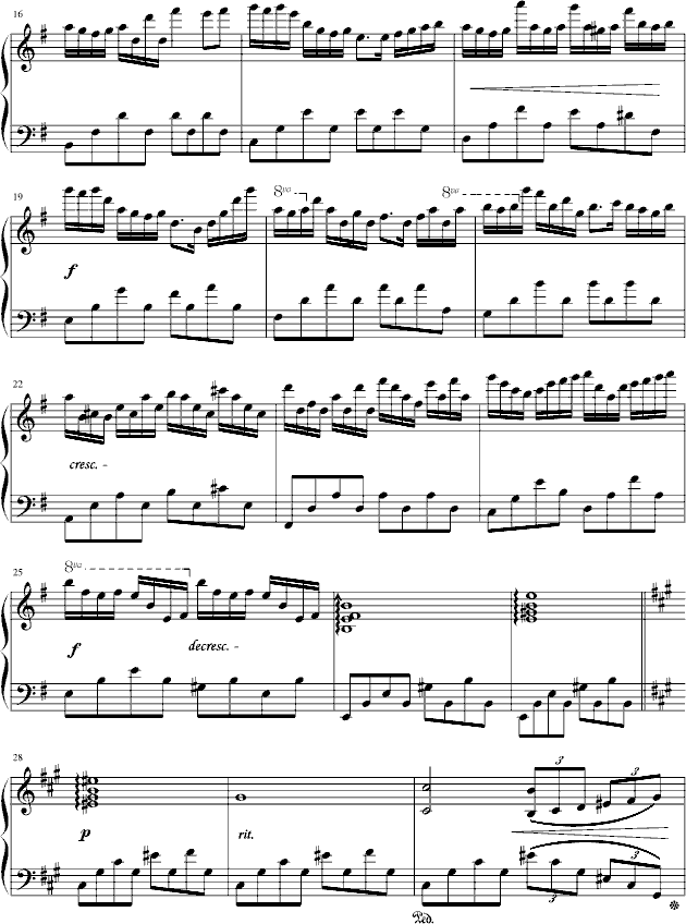 幻想曲第三章(风)钢琴曲谱（图2）