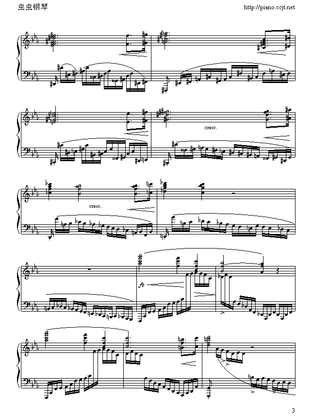 革命练习曲钢琴曲谱（图3）