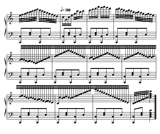 C小调练习曲钢琴曲谱（图3）
