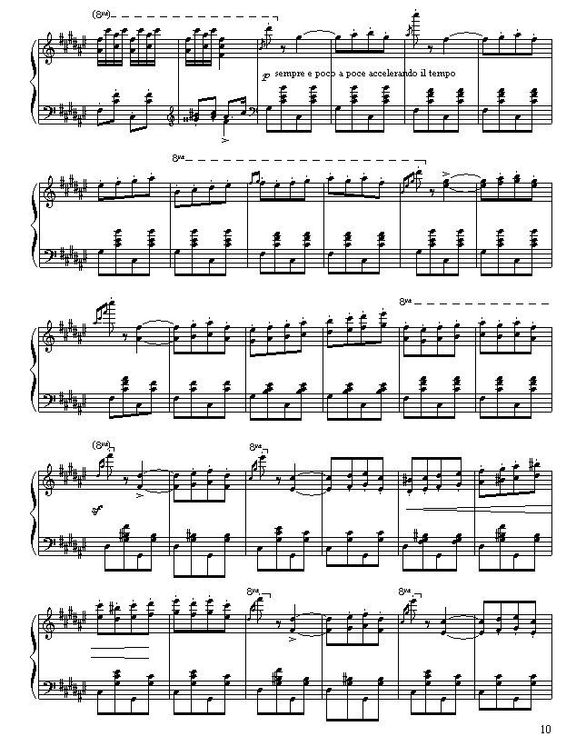 匈牙利狂想曲第二号钢琴曲谱（图10）