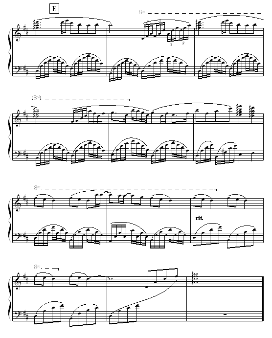 生活的旋律（钢琴独奏）钢琴曲谱（图5）