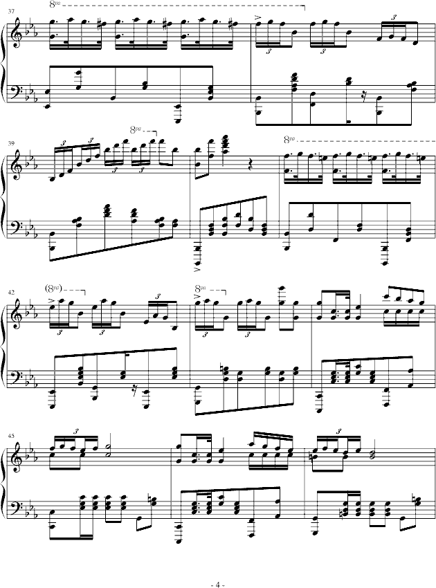 c小调波兰舞曲钢琴曲谱（图4）